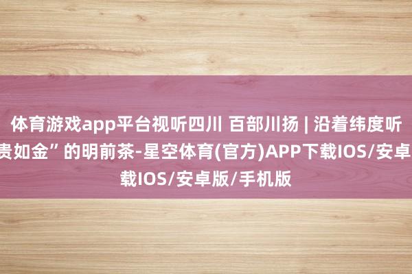 体育游戏app平台视听四川 百部川扬 | 沿着纬度听中国——“贵如金”的明前茶-星空体育(官方)APP下载IOS/安卓版/手机版