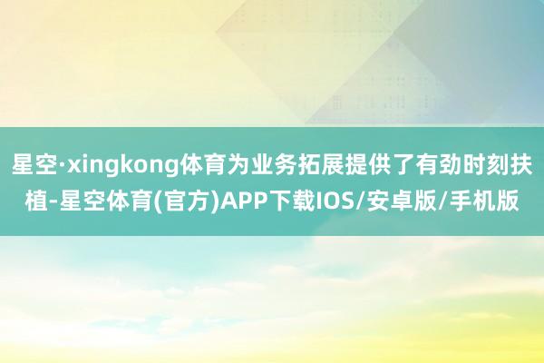 星空·xingkong体育为业务拓展提供了有劲时刻扶植-星空体育(官方)APP下载IOS/安卓版/手机版